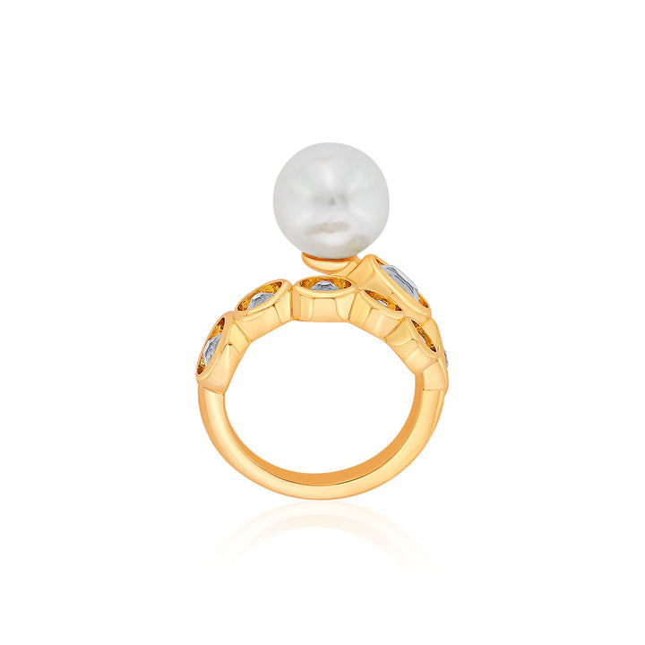 White Open ring Ring for Women by Isharya | Modern Indian Jewellery