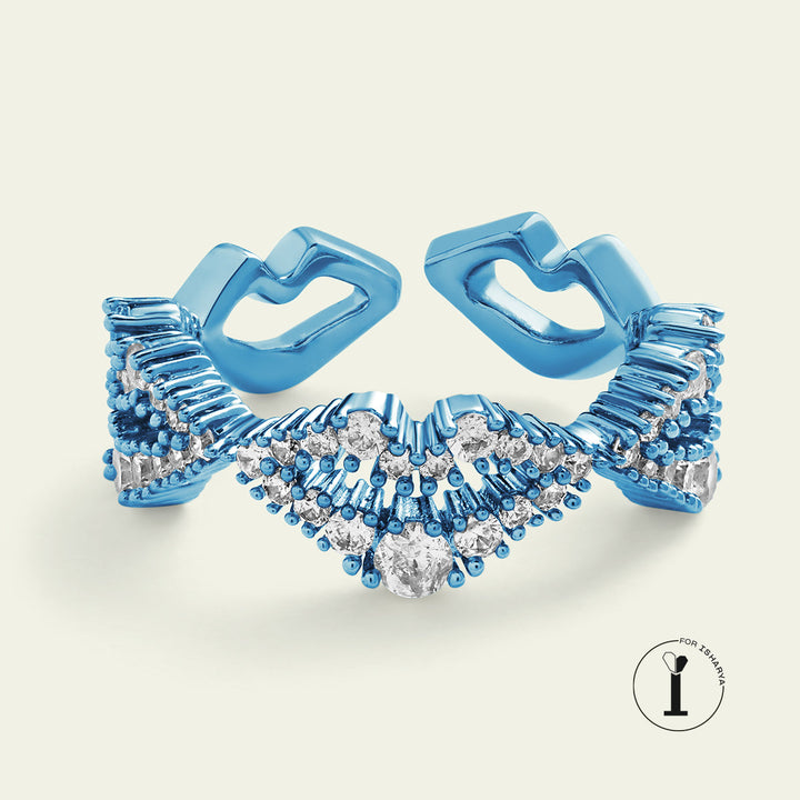 Blue Lips Ring 