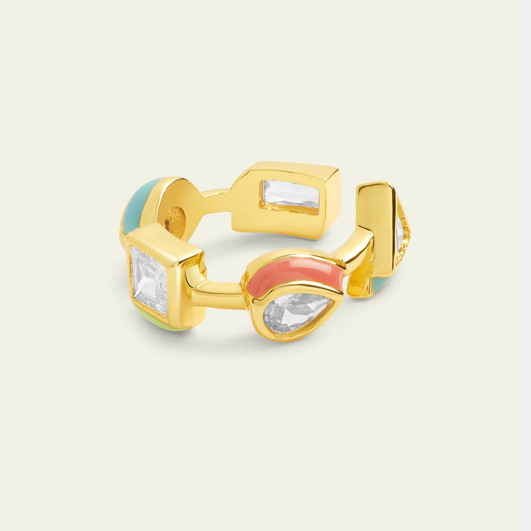 Multicolour Enamel Ring 