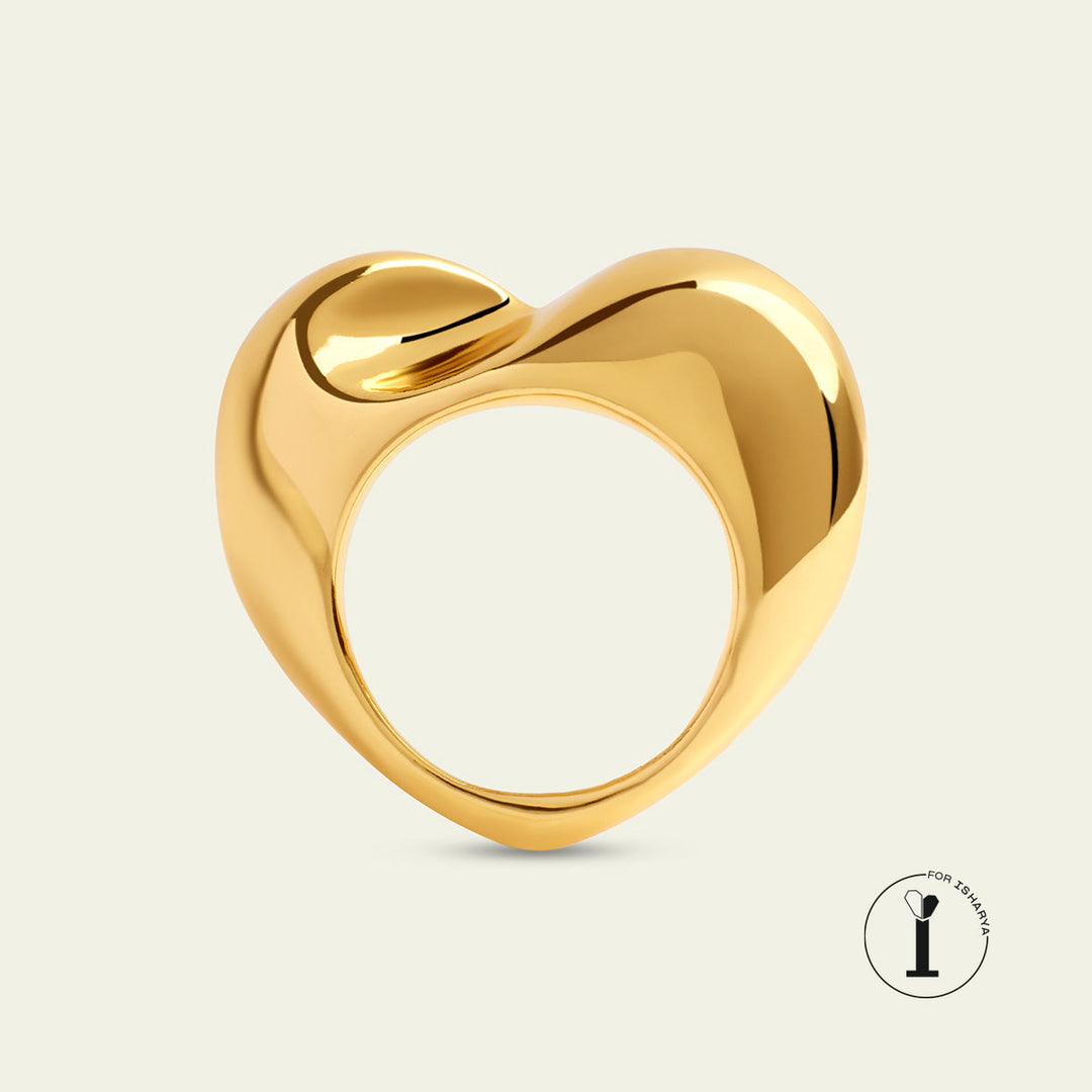 Gold Heart Ring 