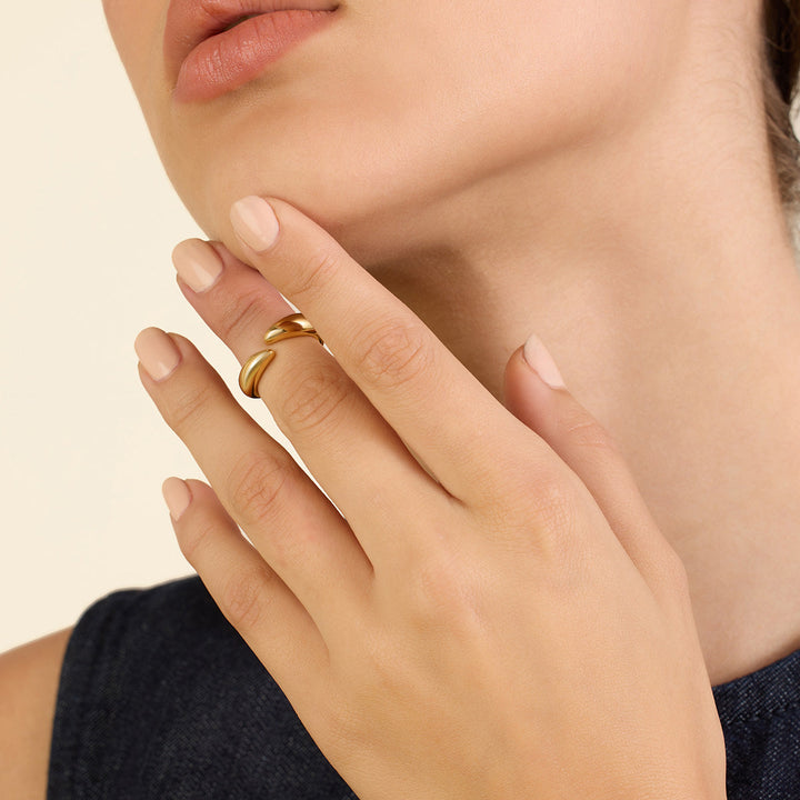 Gold Bubble Ring 