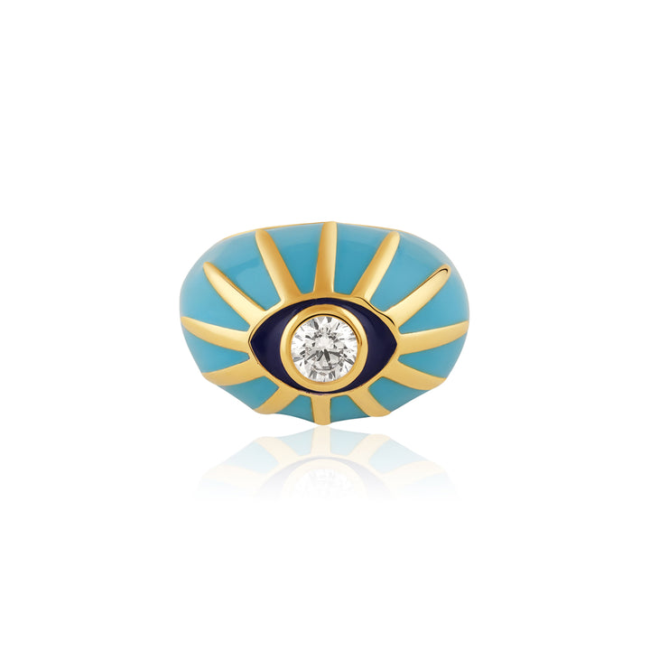 Turqoise Eye Statement Ring