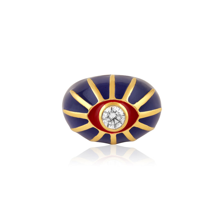 Blue Eye Statement Ring