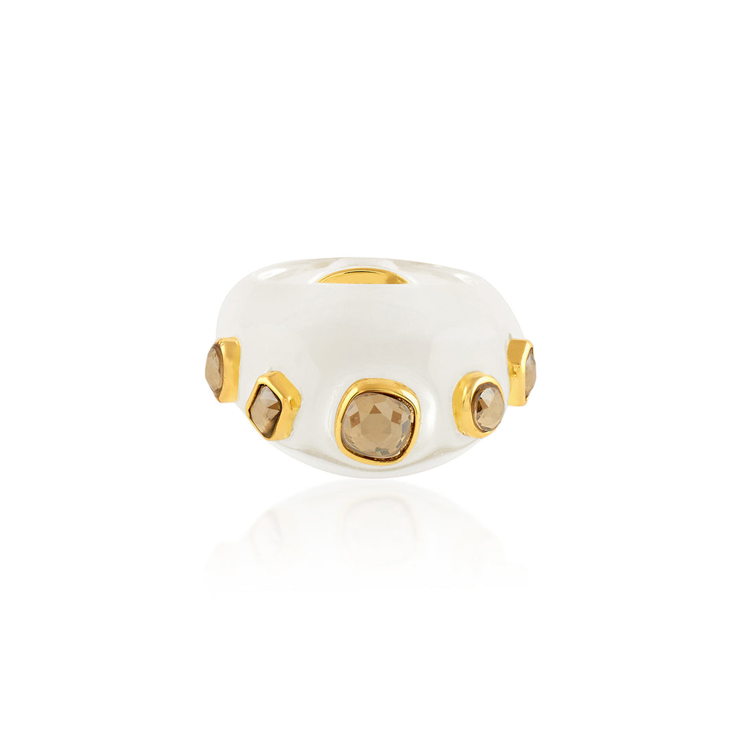Clear Core Statement Ring