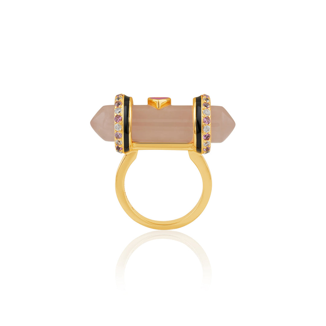 Blush Aura Amulet Ring