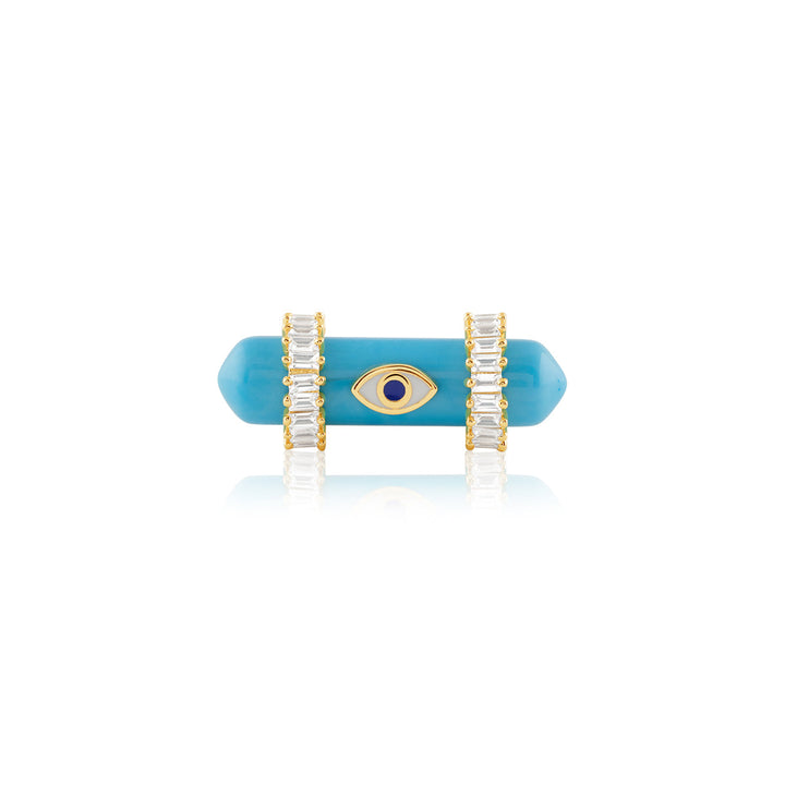 Celestial Turquoise Amulet Ring
