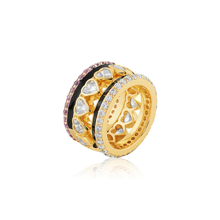 Divine Glint Statement Ring