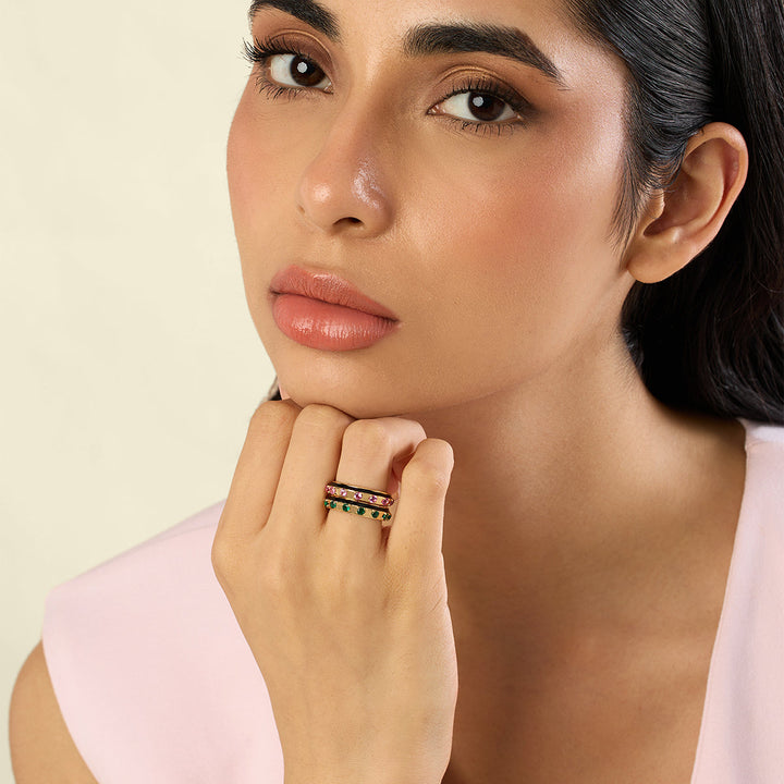 Celestial Duality Ring Stack