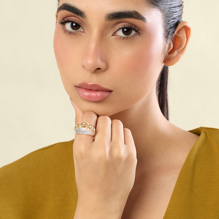 Clear Resin Bombe Ring 