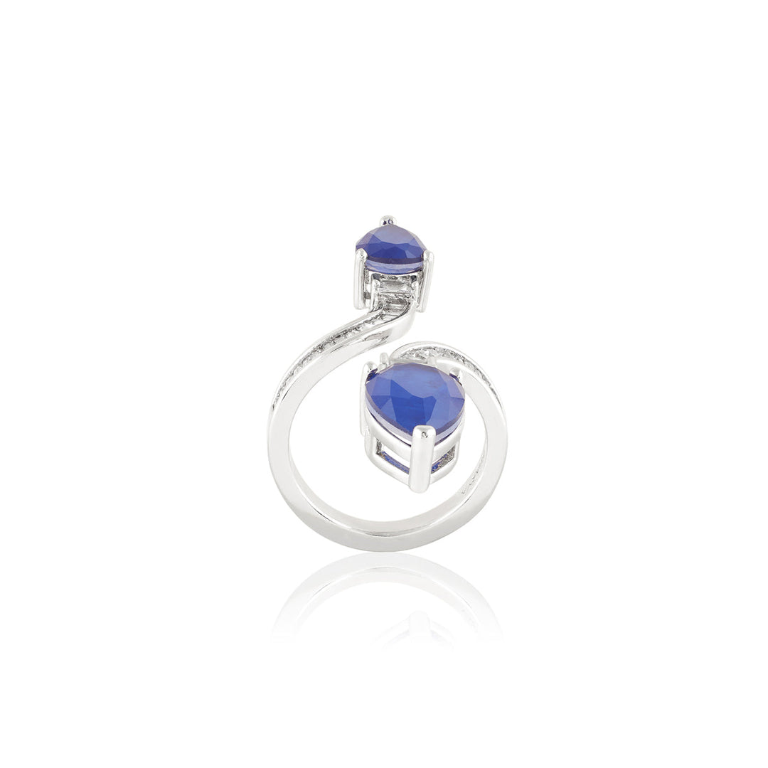 Celestial Sapphire Statement Ring