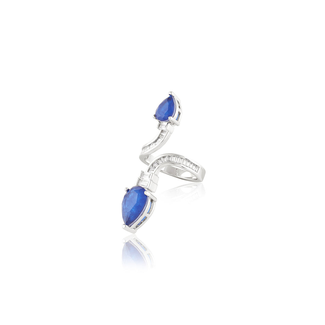 Celestial Sapphire Statement Ring