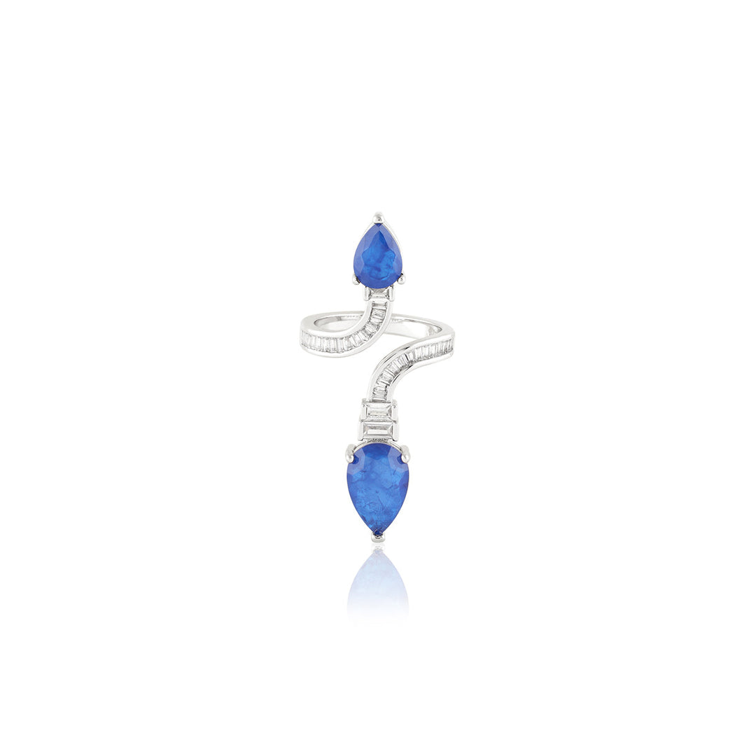 Celestial Sapphire Statement Ring