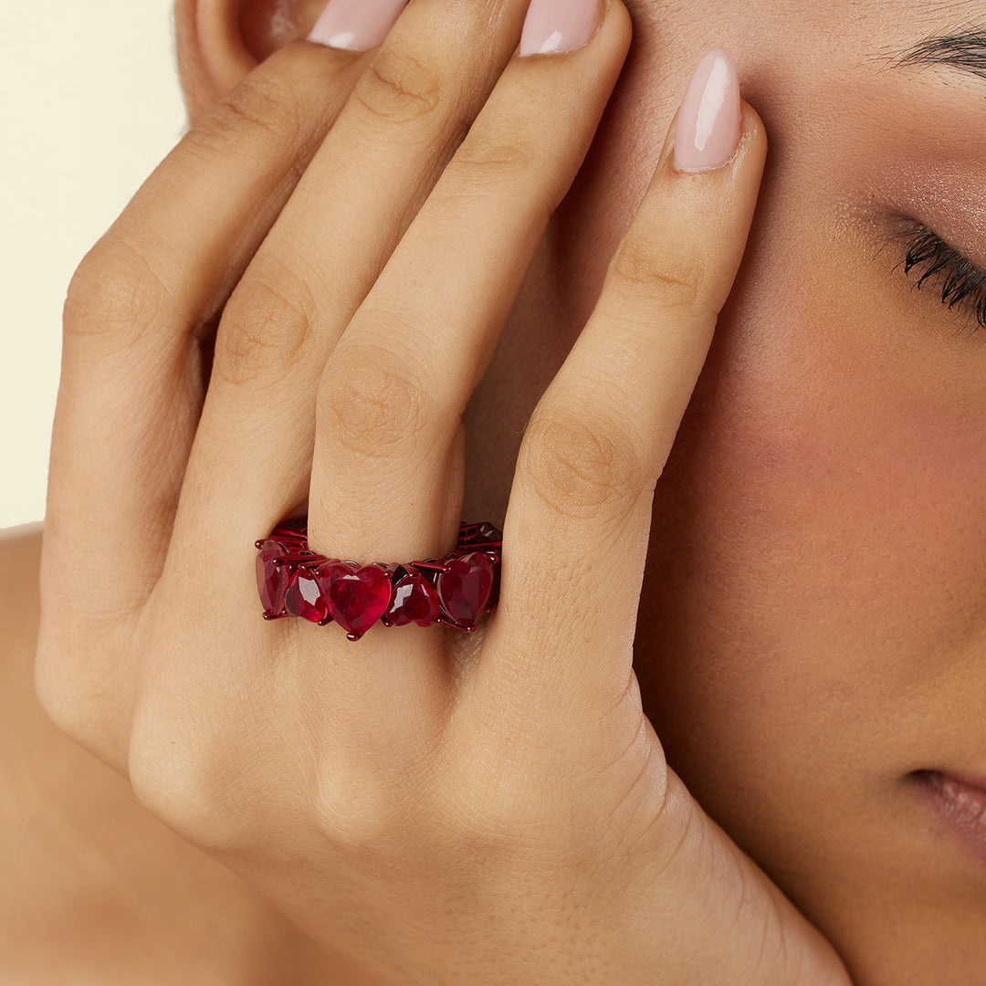 Eternal Elegance Ruby Infinity Band - Isharya | Modern Indian Jewelry