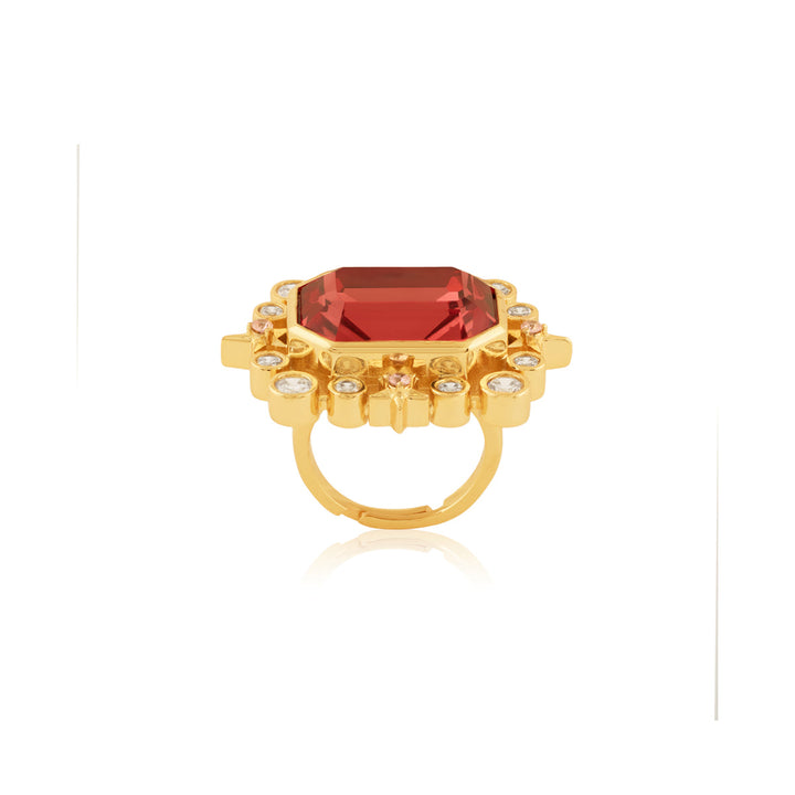 Ruby Lyric Statement Ring 