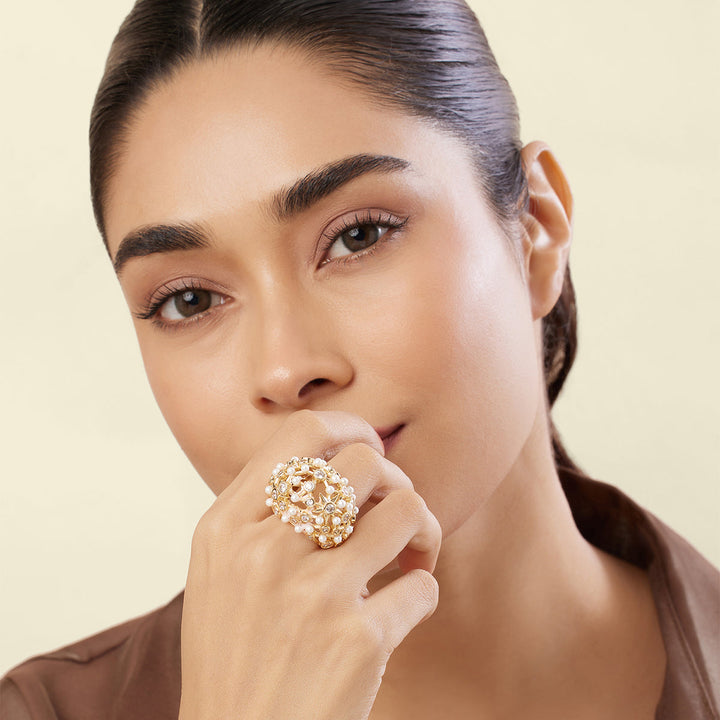 Mystara Pearl Ring 