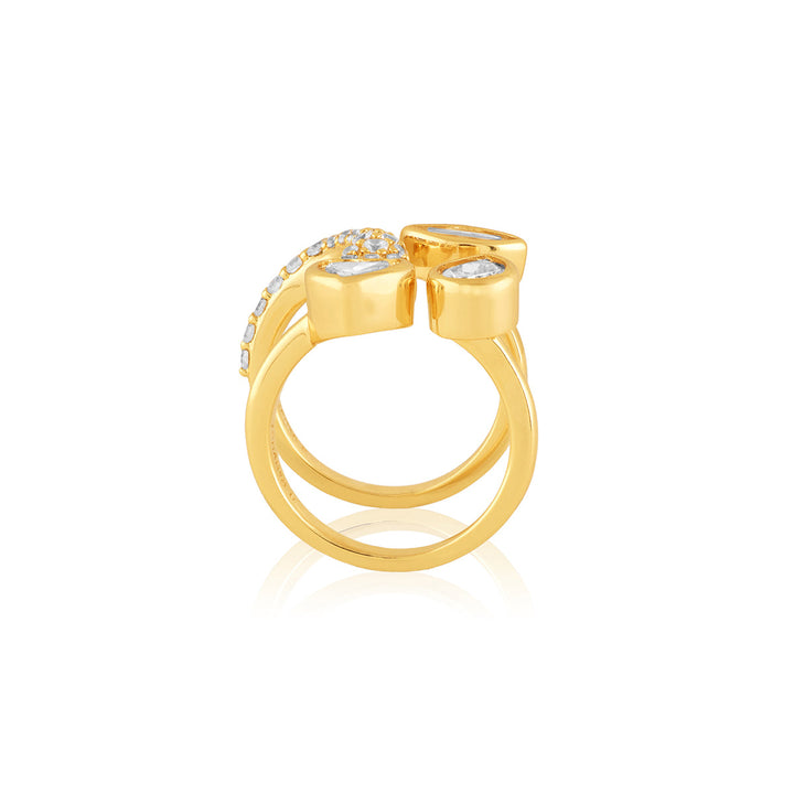 Dalienne Statement Ring In 18Kt Gold Plated