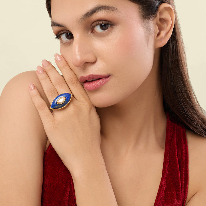 Cosmic Eye Two Finger Ring