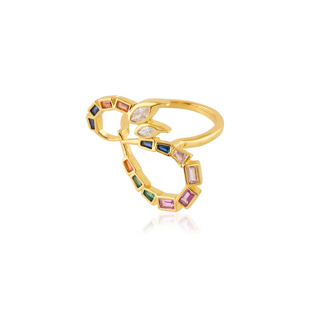 Khargosha Multi-Coloured Statement Ring