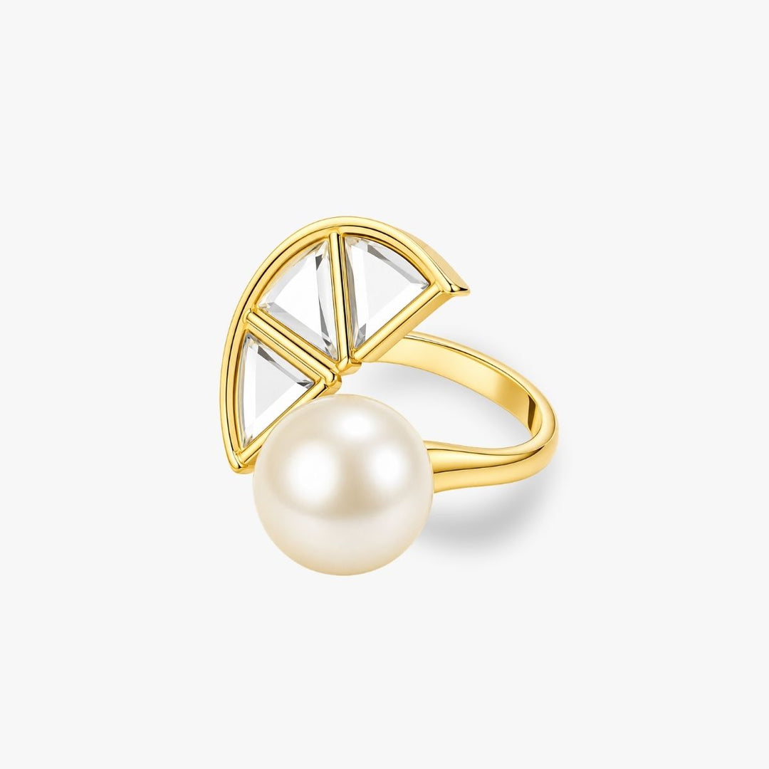 Melon Pearl Mirror Ring
