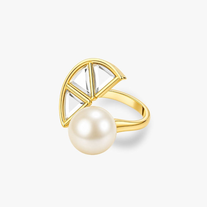 Melon Pearl Mirror Ring
