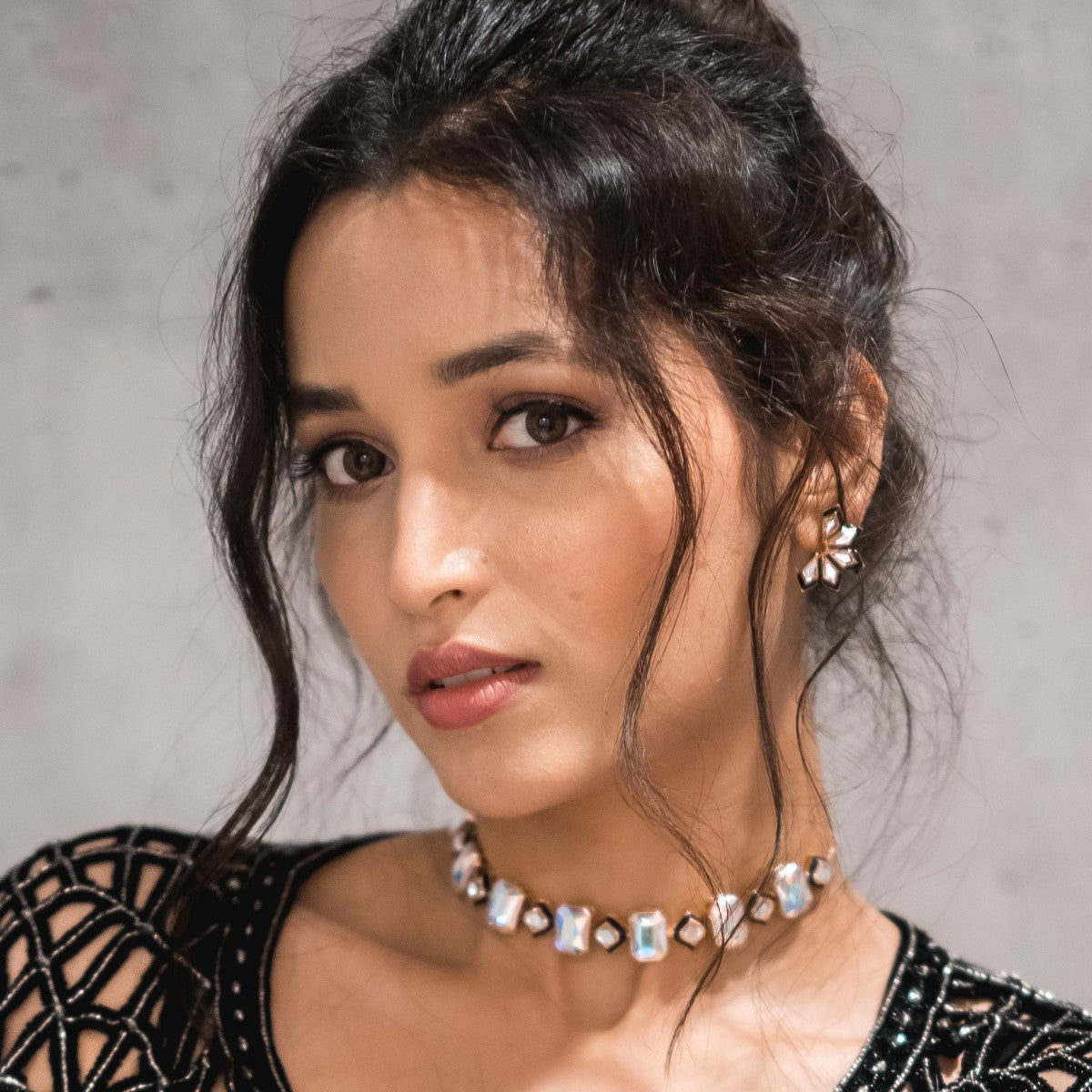 Amara Mirror CZ Choker Necklace