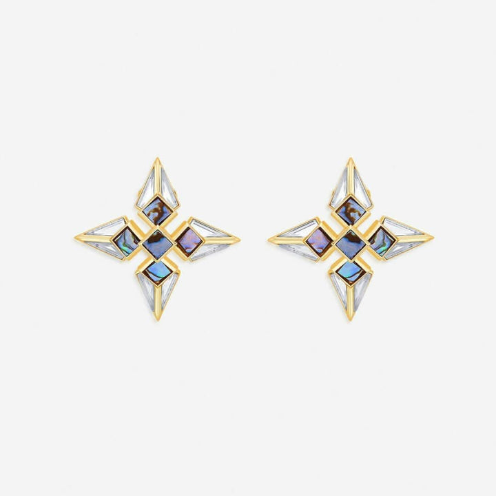 Yellow Stud Earring for Women by Isharya | Modern Indian Jewellery