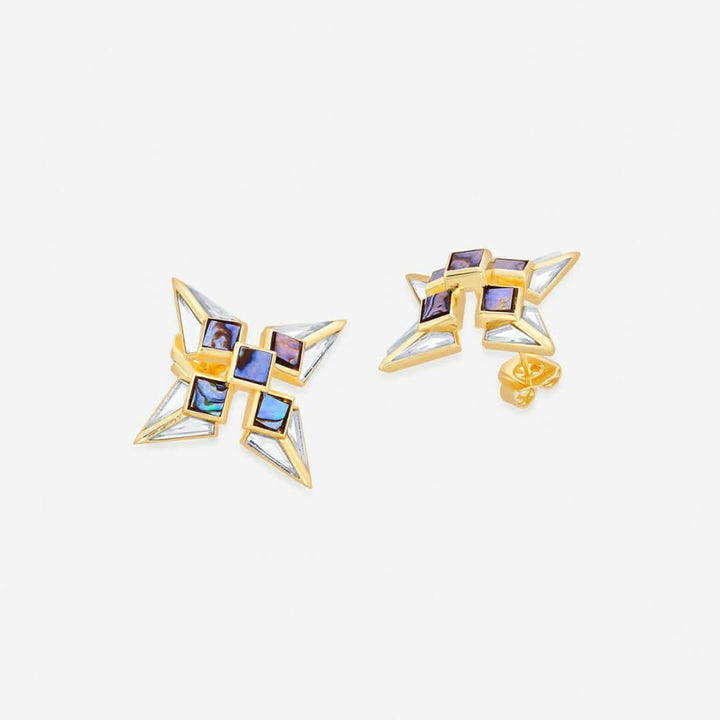 Yellow Stud Earring for Women by Isharya | Modern Indian Jewellery