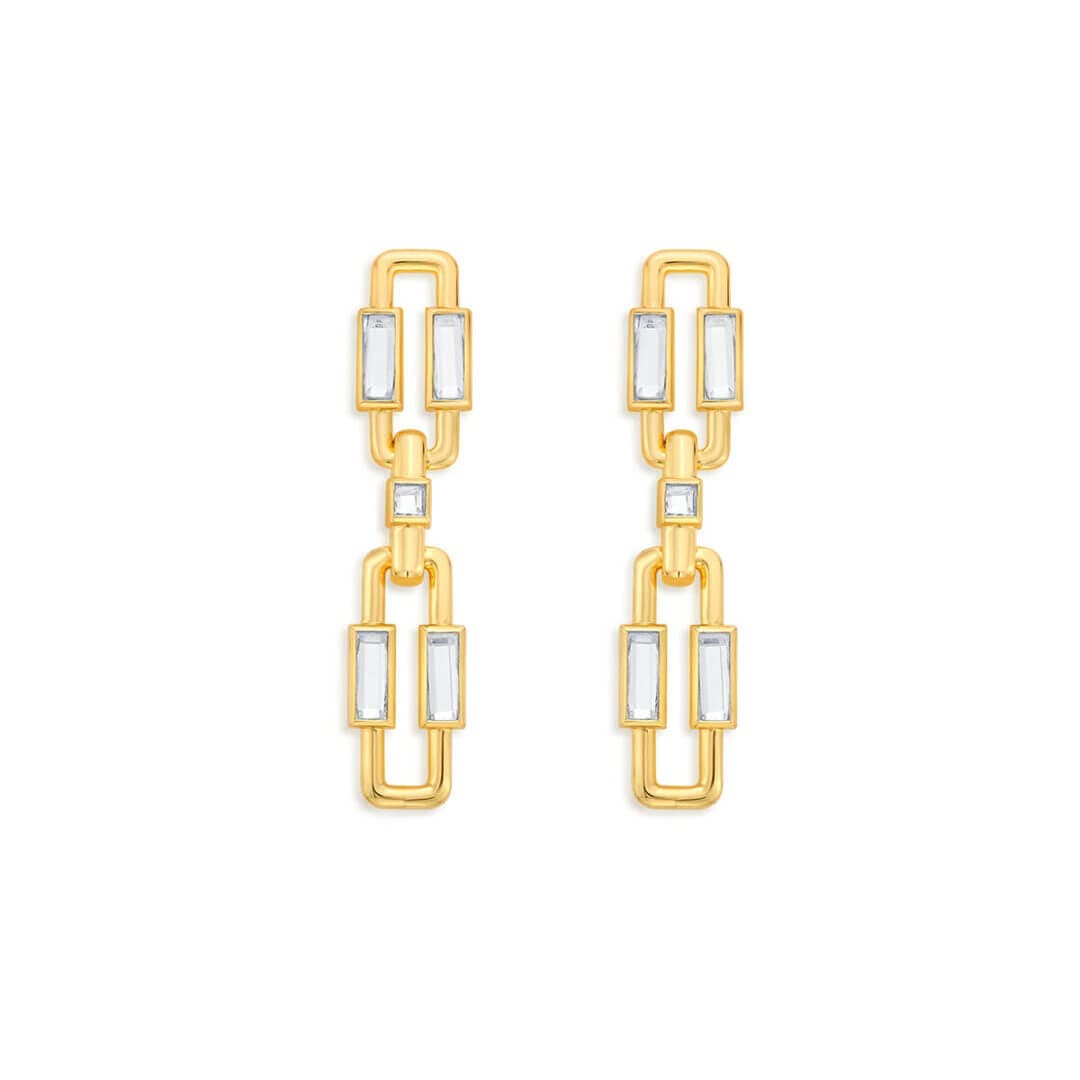 Mirror Drop Earring for Women by Isharya | Modern Indian Jewellery