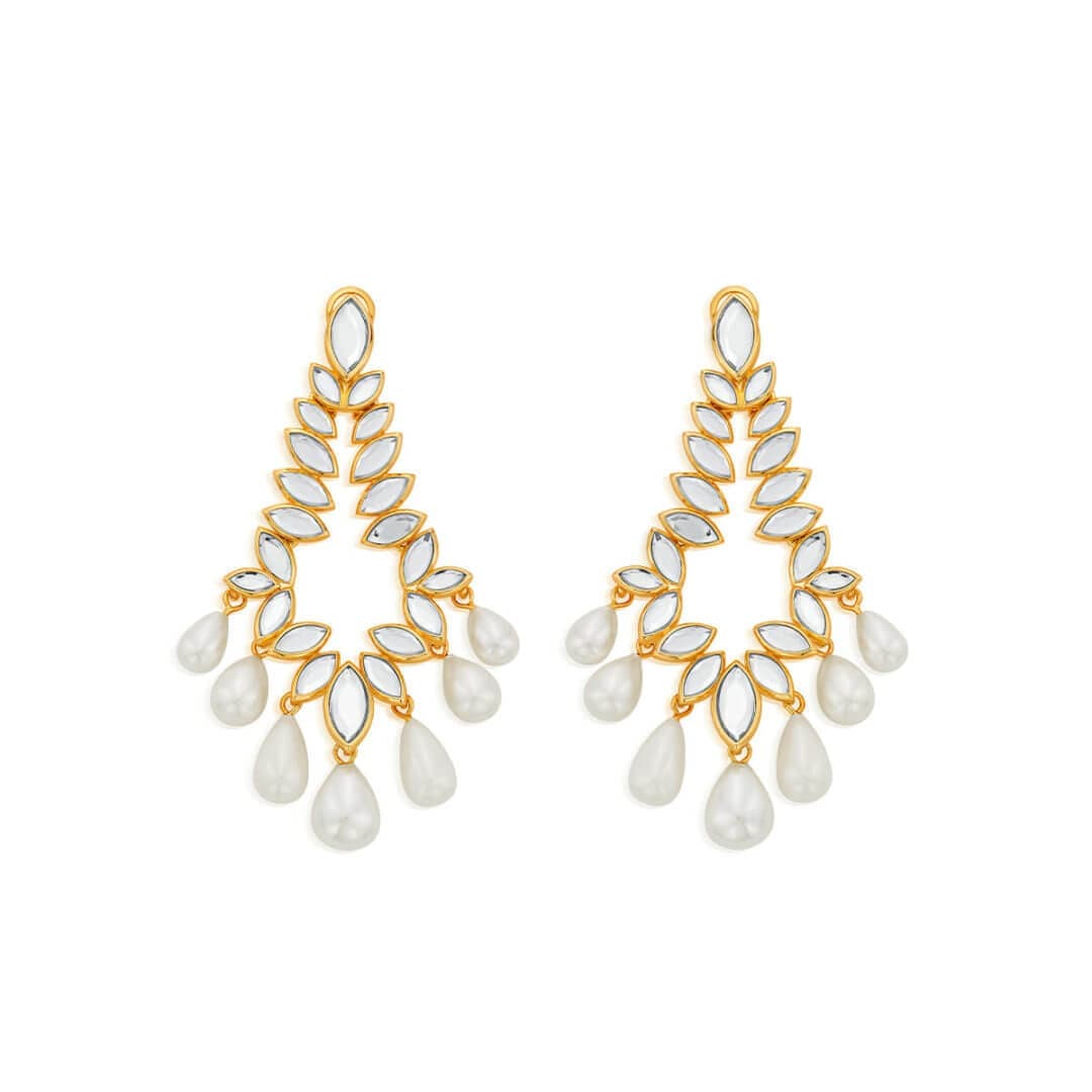 Mirror Chandelier Earring for Women by Isharya | Modern Indian Jewellery