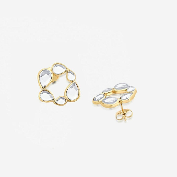 Mirrors on the Move Stud Earrings for Women by Isharya | Modern Indian Jewellery