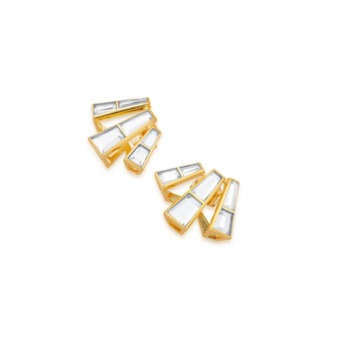 Mirror Hoop Earring for Women by Isharya | Modern Indian Jewellery