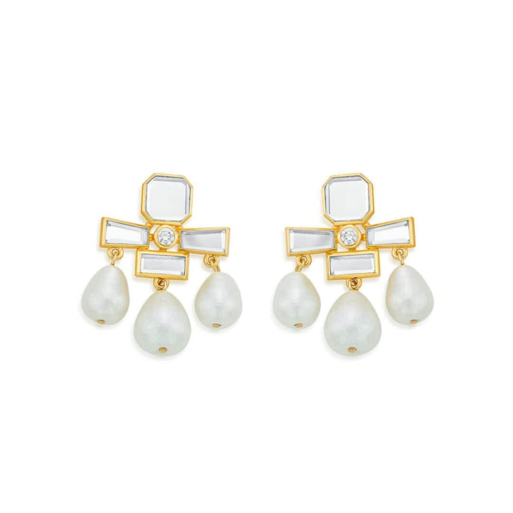 Yellow Drop Earring for Women by Isharya | Modern Indian Jewellery