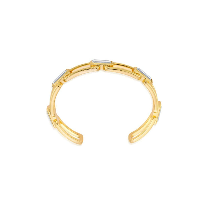 Mirror Front Open Cuff Wristwear for Women by Isharya | Modern Indian Jewellery