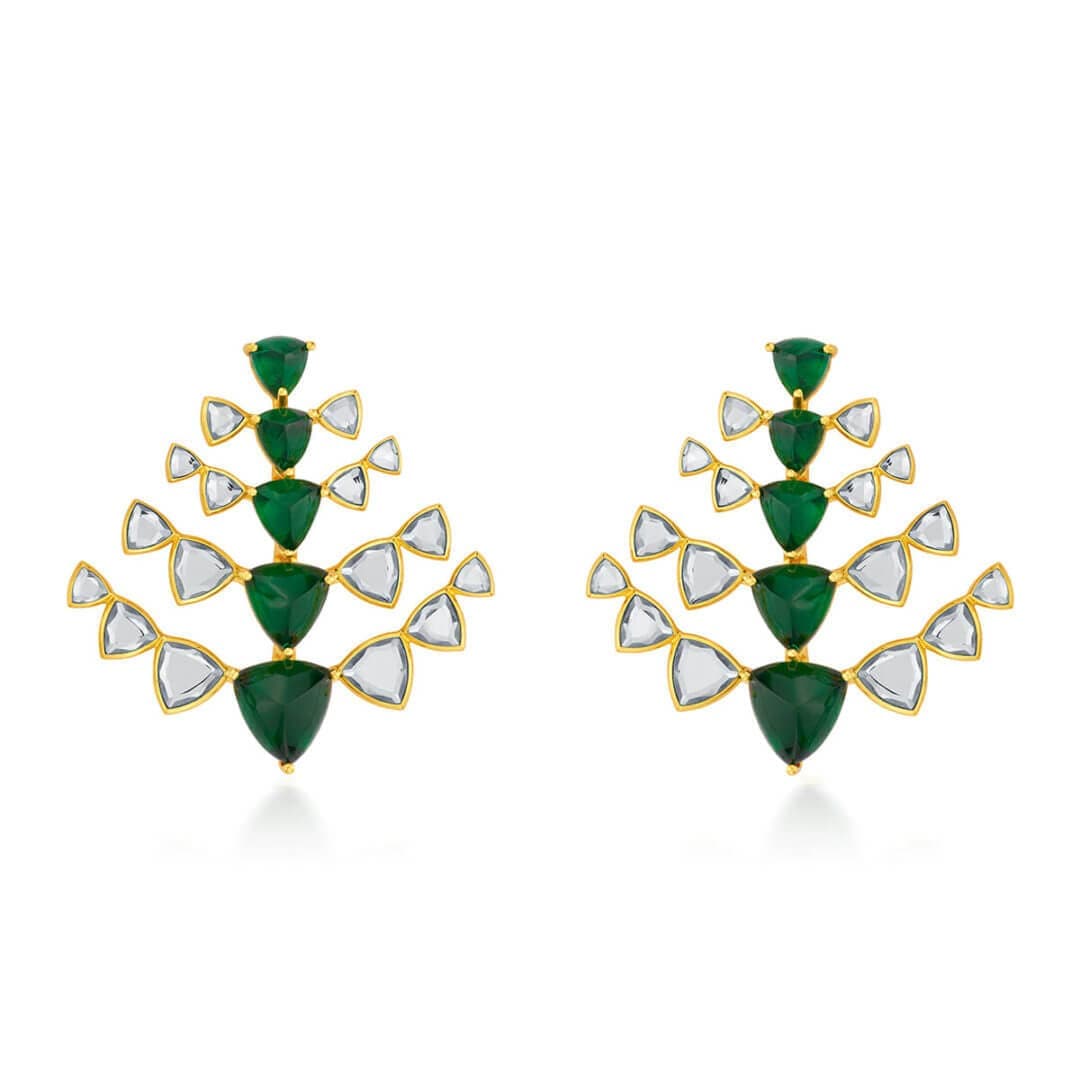 Multi Stud Earring for Women by Isharya | Modern Indian Jewellery