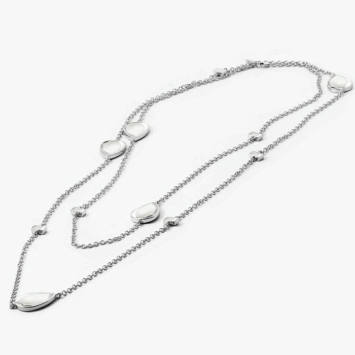 Silver Long necklace Necklace for Women by Isharya | Modern Indian Jewellery