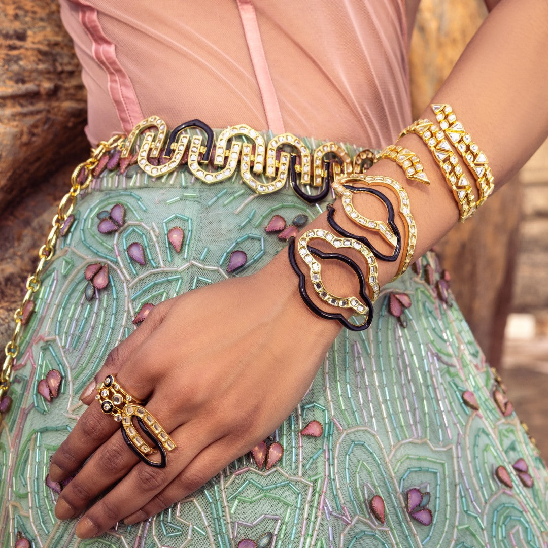 Just Jamiti Mirror Cluster Ring