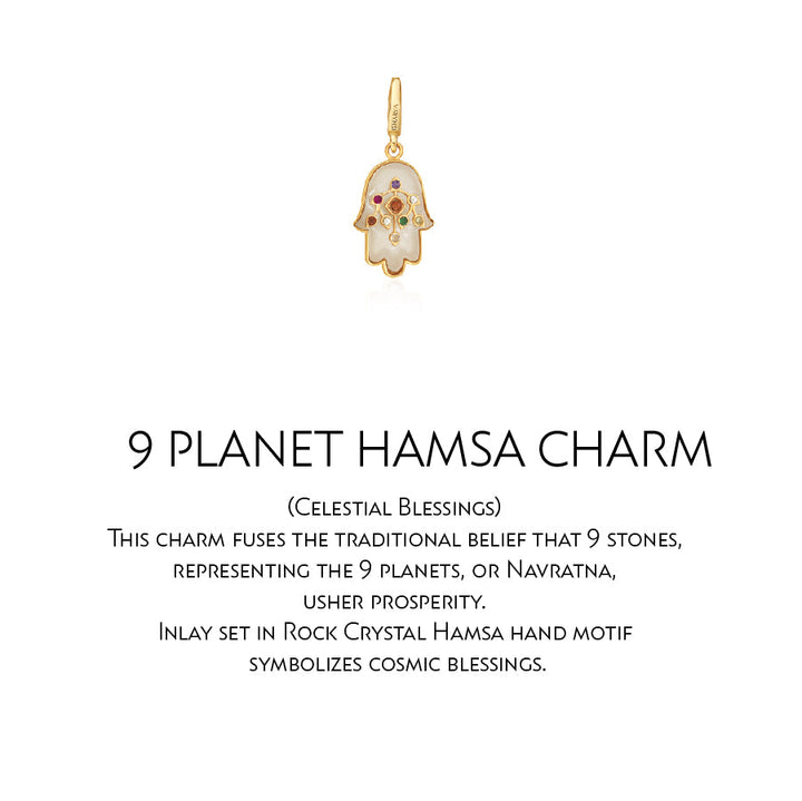 Navratna Hamsa Charm - Isharya | Modern Indian Jewelry