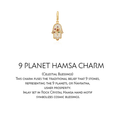 Navratna Hamsa Charm - Isharya | Modern Indian Jewelry