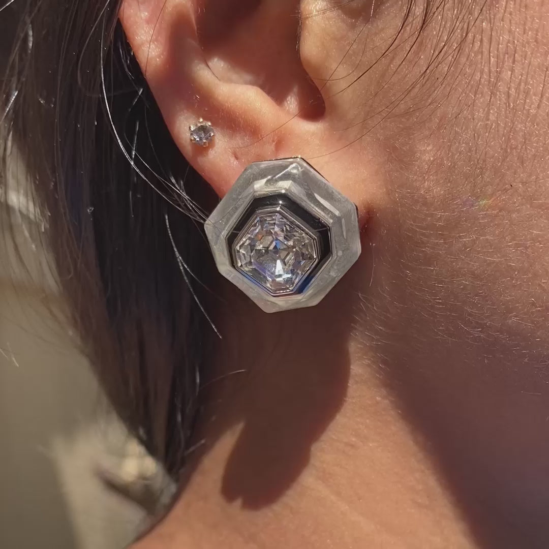 Bougie Infinity Cut Crystal Studs