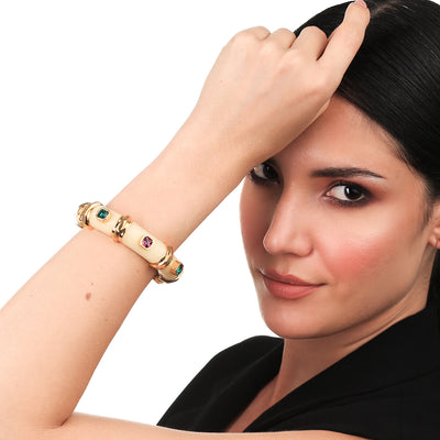 Roy White Resin Bangle