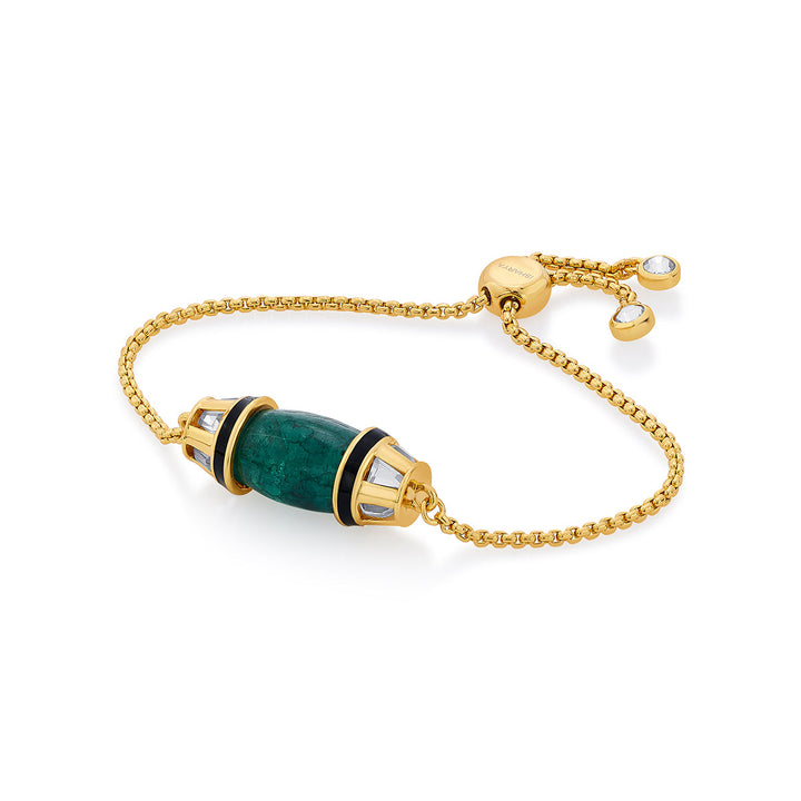 Sultana Green Quartz Bracelet - Isharya | Modern Indian Jewelry