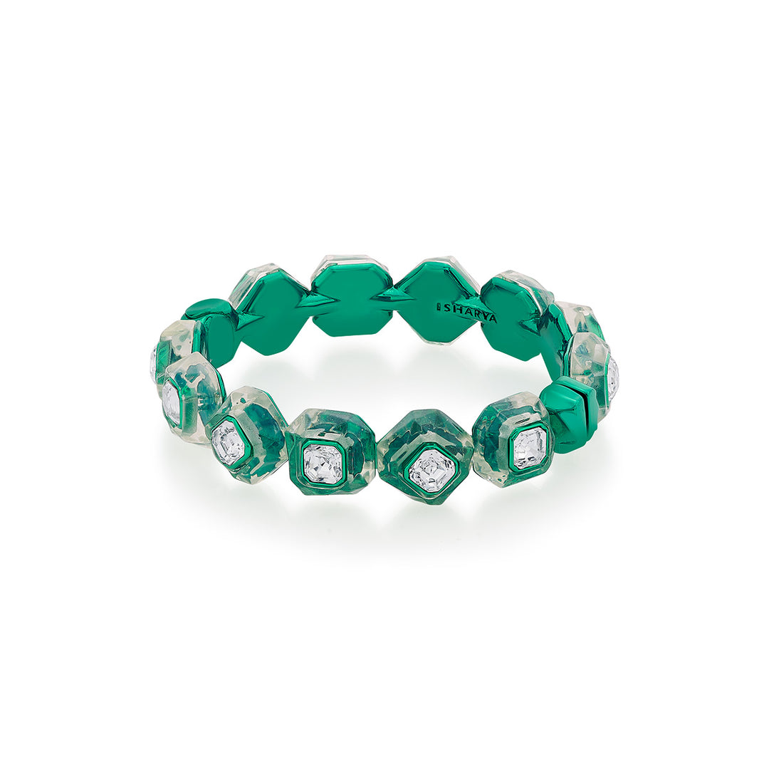B-dazzle Green Crystal Bracelet