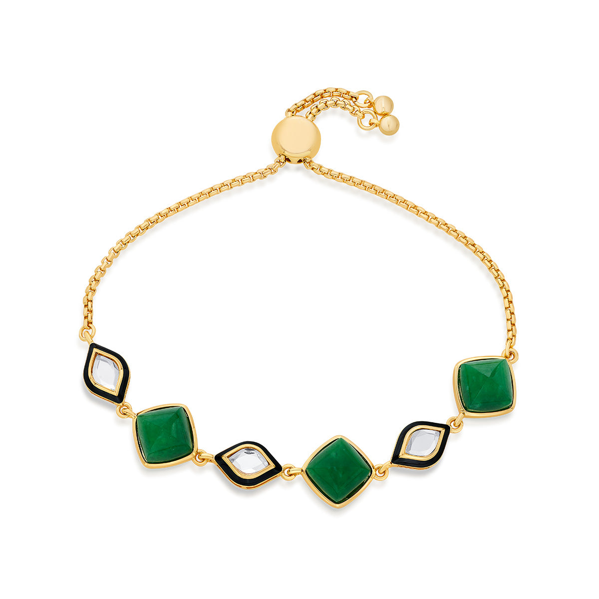 Begum Haute Evergreen Mirror Bracelet