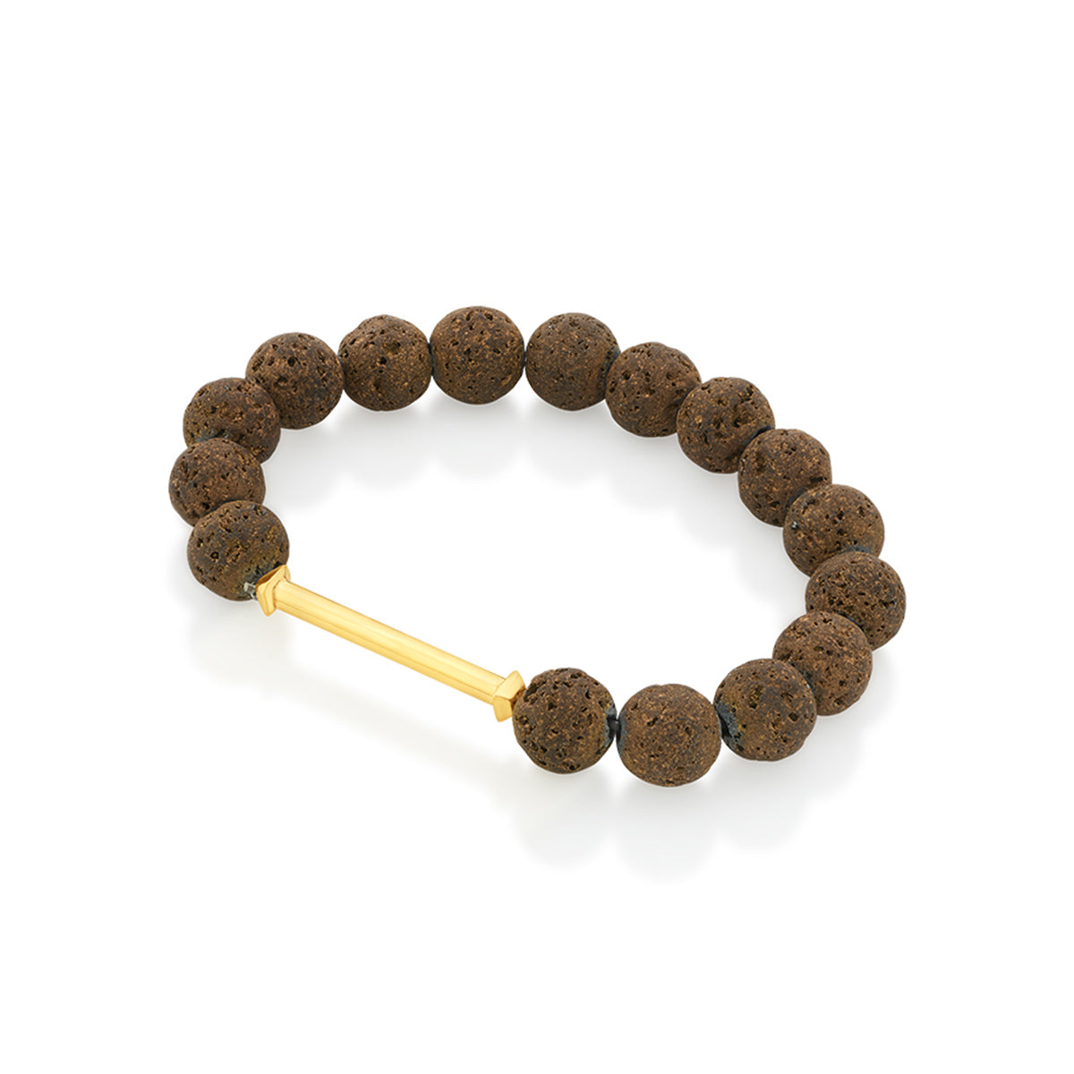 Brown Lava Bead Bracelet