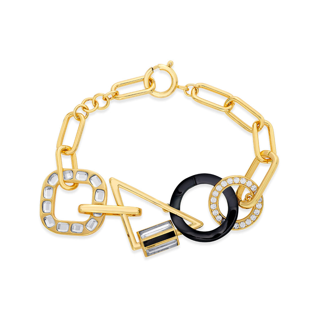 Stan Abstract Link Bracelet - Isharya | Modern Indian Jewelry