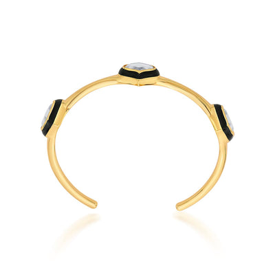 Amina Mirror Cuff - Isharya | Modern Indian Jewelry