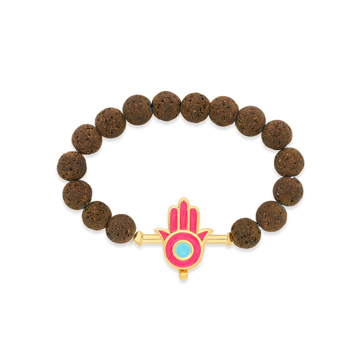 Brown Lava Bead Bracelet