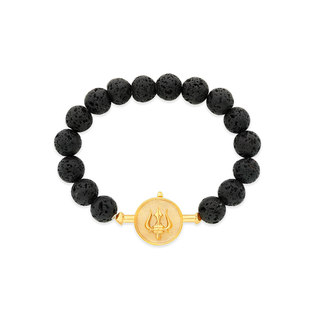 Black Lava Bead Bracelet