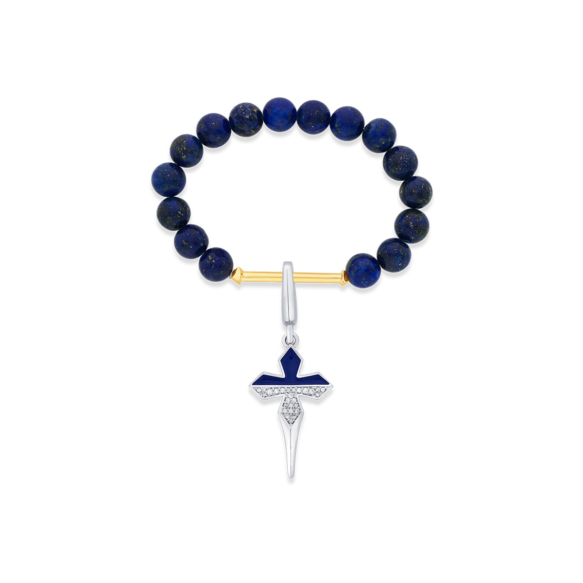 Cross Chrome Charm