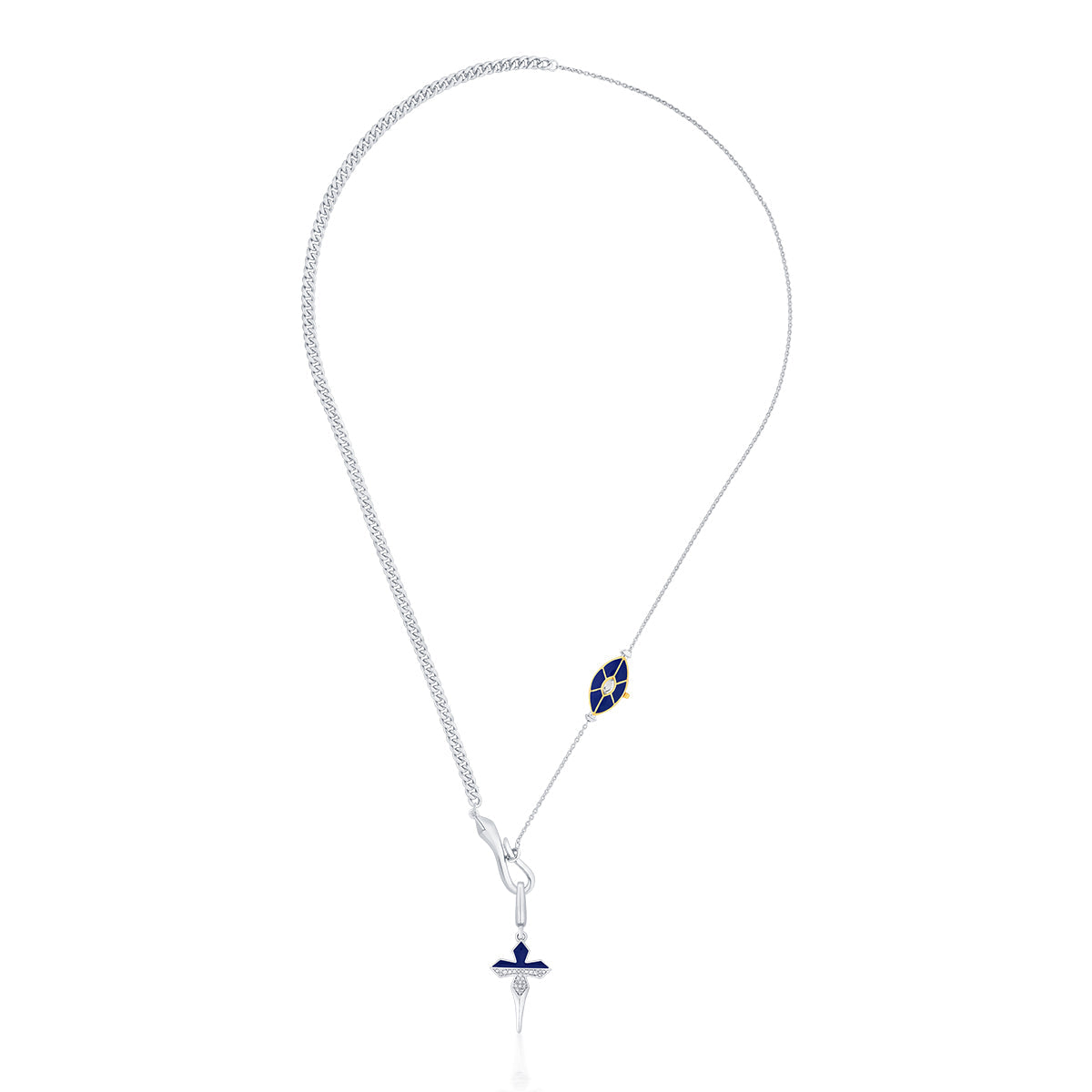 Cross Chrome Charm